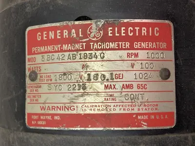 Used GE 5BC42AB1834C Industrial Controls | Surplus Asset Holdings #1220937
