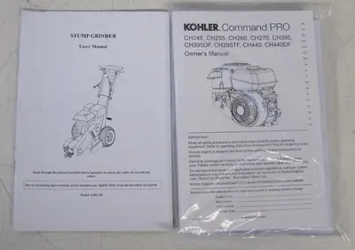 Maximus 15 HP Walk Behind Stump Grinder With Kohler Gas Engine & Extra Teeth