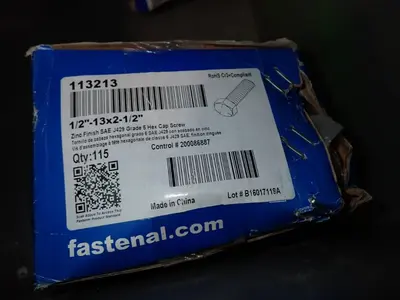 Fastenal  Boxes Of Hex Cap Screw Bolts