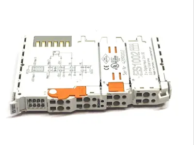 USED BECKHOFF ETHERCAT 2‑CHANNEL DIGITAL INPUT 24 VDC 3 MS PLUGGABLE I/O