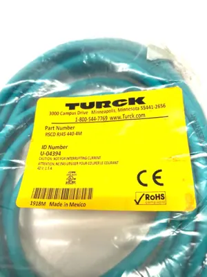 USED TURCK PROFIBUS DOUBLE ENDED ETHERNET CORDSET