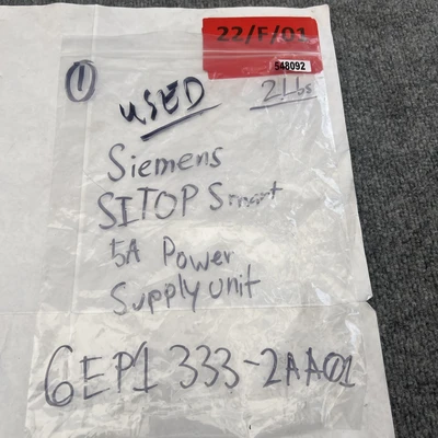 Used Siemens 6EP1333-2AA01 PLC Power Supplies California US | Davliegogo LLC #1705785
