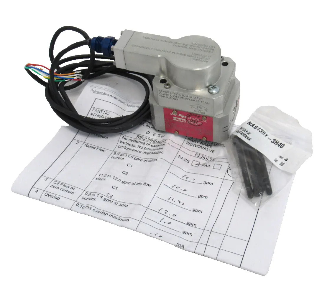 NEW PARKER 447400-1002 JET-PIPE SERVO VALVE 4474001002