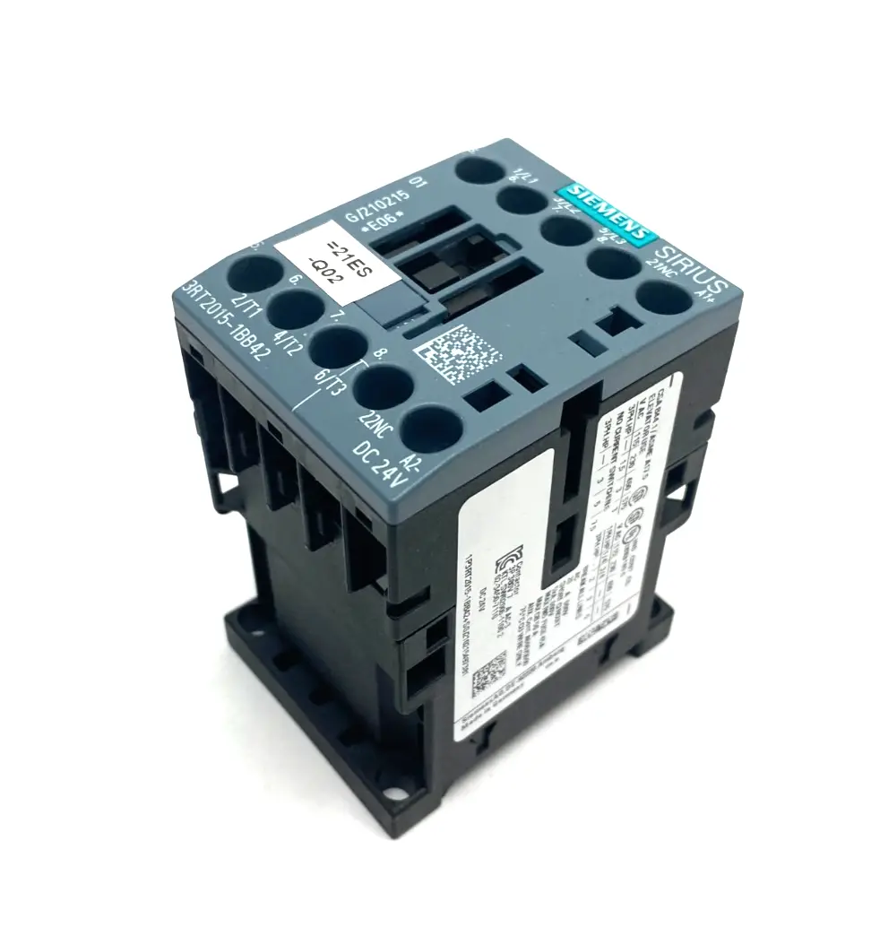 3RT2015-1BB42 | Siemens  SIRIUS Power Contactor AC3:3KW 1NC DC24V - Used