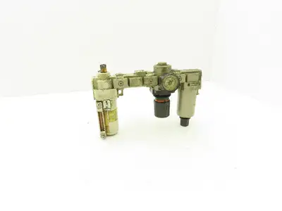 SMC AR3000/AL3000 Pneumatic Air Line Filter Regulator Lubricator Combo 3/8"