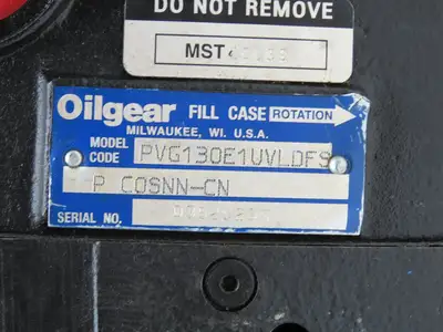 Oilgear PVG-130-E1UV-LDFS-P COSNN-CN Hydraulic Piston Pump 60gpm 3750psi Refurb