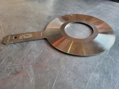 4" Paddle Orifice Plate Upstream 3.020"