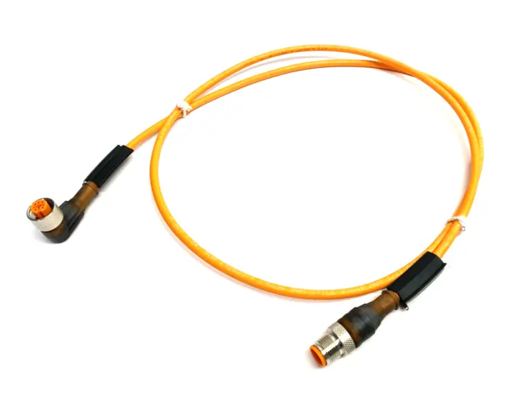 Used BELDEN, LUMBERG AUTOMATION CONNECTION CABLE M12 M/F 4-PIN RT ANGLE Cable & Wire Michigan US | Maverick Industrial Sales #1092453