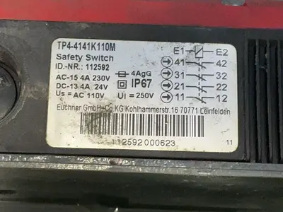 Used EUCHNER TP44141K110M & TP44141M120C2486 Relays & Switches Ohio US | HGR 24 #1326000