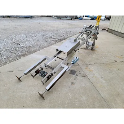 Used Smalley 11'-3" DG Vertical Bucket Lift Plastic Conveyor