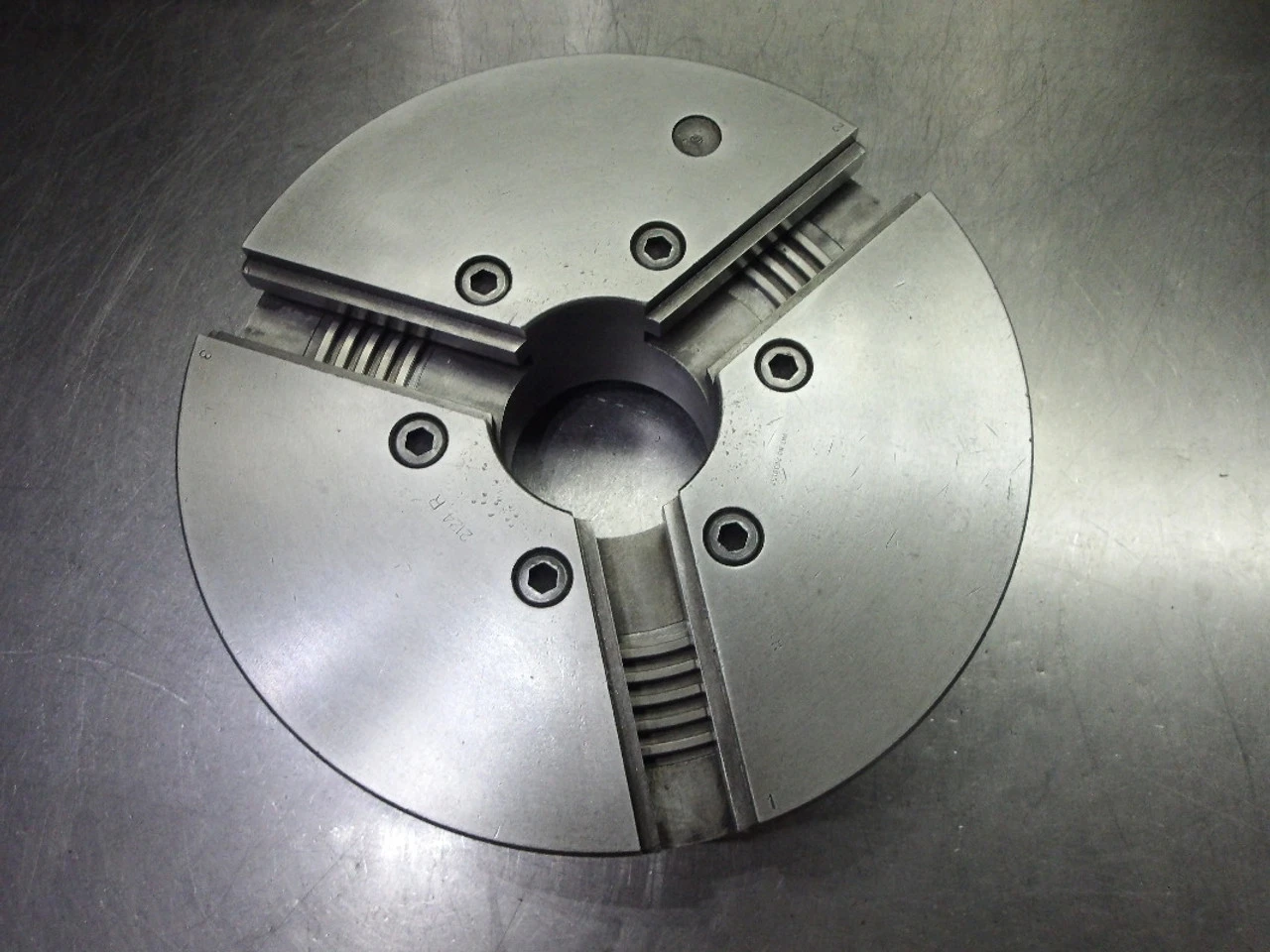 Buck Chuck 12" Adjust-Tru 3 Jaw Thru Hole Lathe Chuck 2124R (STK)