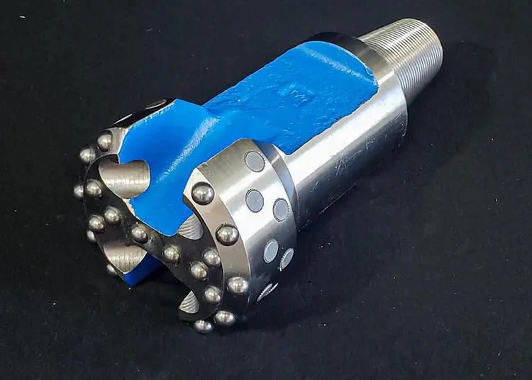 New | in-Stock TRIDENT SUPREME 6" FLAT FACE CARBIDE BUTTON CABLE TOOL DRILL BIT, 1-5/8" X 2-5/8" PIN CONNECTION Carbide Drills Pennsylvania US | East West Machinery & Drilling #1455523