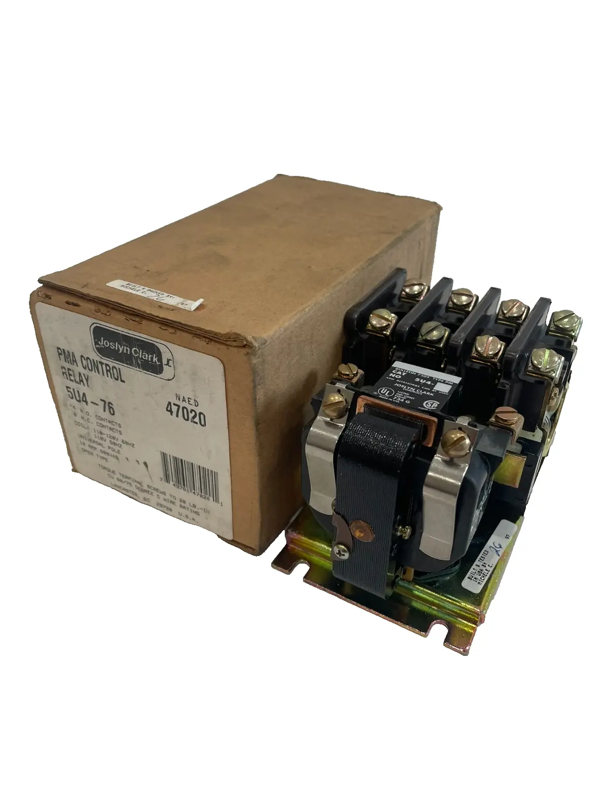 NEW JOSLYN CLARK 5U4-76 PMA CONTROL RELAY 5U476