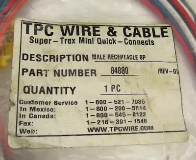 NEW TPC WIRE & CABLE 84880