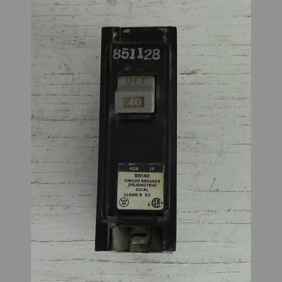 Cutler Hammer 1 Pole 40 Amp Push-in Breaker