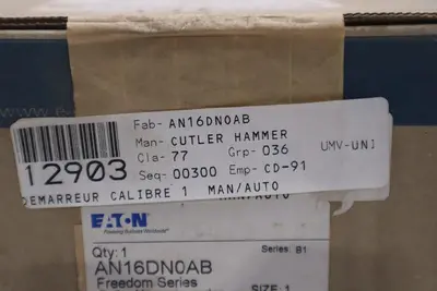 Eaton AN16DN0AB Series B1 Freedom Starter NEW STOCK GF863