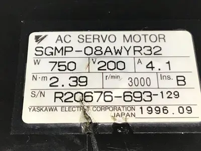 USED YASKAWA SGMP-08AWYR32