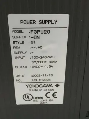 USED YOKOGAWA F3PU20-0N