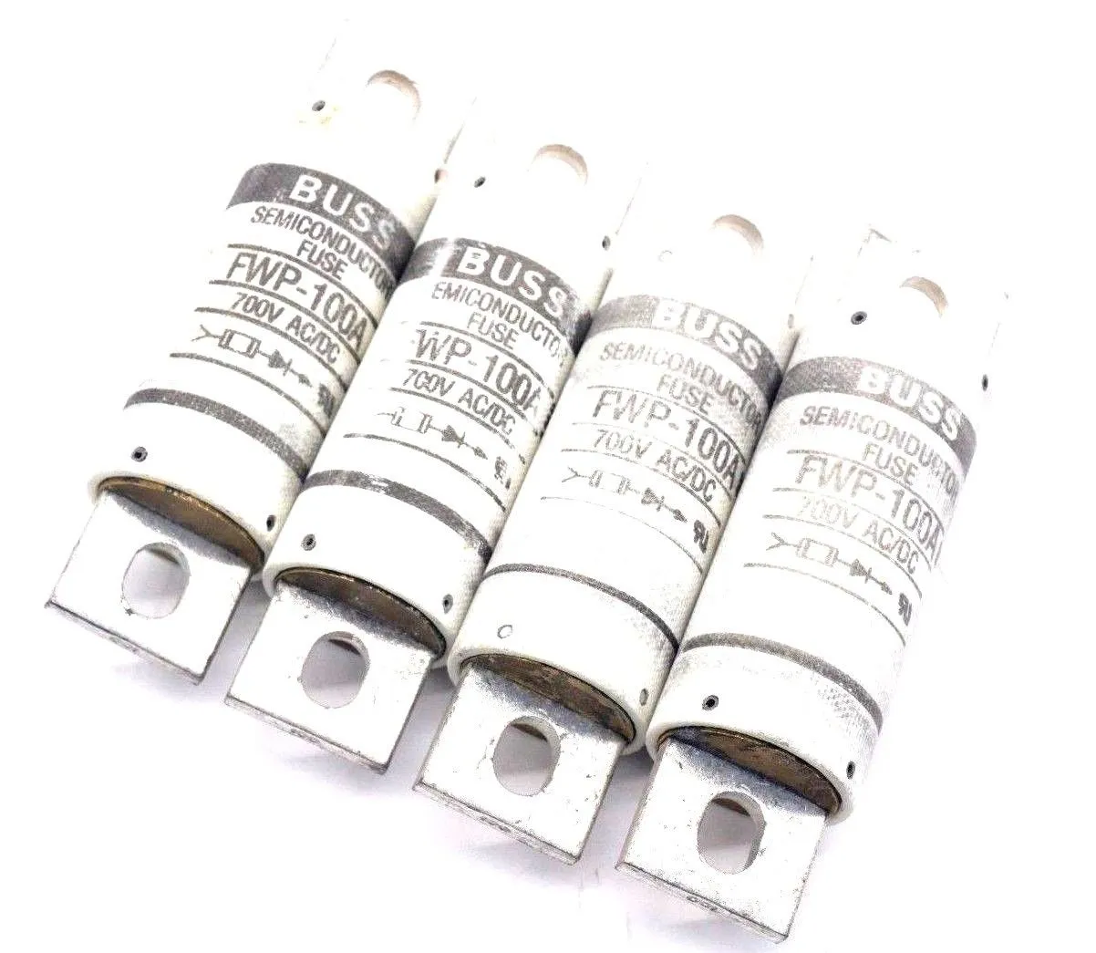 4 NEW BUSSMANN FWP-100A SEMICONDUCTOR FUSE