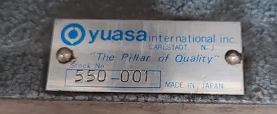 Used YUASA 550-001 Misc Industrial Equipment Kentucky US | Aucto #686557