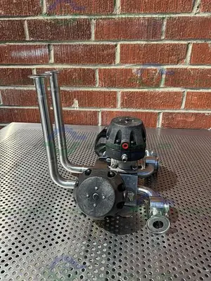 USED 3 ITT PURE FLO ADVANTAGE STAINLESS STEEL DIAPHRAGM VALVE W/ 1" SANITARY FITTINGS