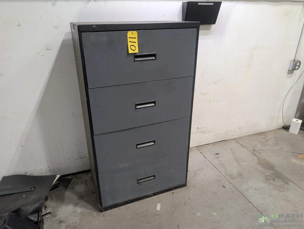 Used _UNKNOWN_ FOUR DRAWER CABINET 30 X 19 X 53 Cabinets Illinois US | Heath Industrial Auction Services #1546877