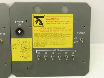 Fanuc A20B-1006-0663 Circuit Board & Switches for Robotic Brake Release Lot of 3