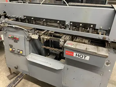 USED 1989 BURT 408D HYDRAULIC ROLL THROUGH LABELER