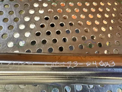 Used 39" STAINLESS STEEL MIXING SHAFT 1" DIAMETER W/ 10" IMPELLER Agitator Shaft California US | Equipment Lab #1415099