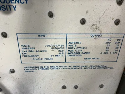 Used AIRCO ACDC SQUARE WAVE Welding Machinery (Other) Ohio US | HGR 24 #1229491