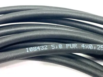 New | in-Stock Phoenix Contact Single-Ended Cordset, 5m, M8 Female 4-Pin, 5,0 PUR 4x0,25 Cable & Wire Michigan US | Maverick Industrial Sales #1419306