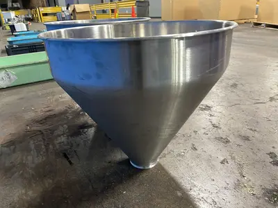 22” Diameter Stainless Steel Hoppers