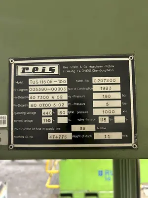 USED REIS TUS 115-OK-100
