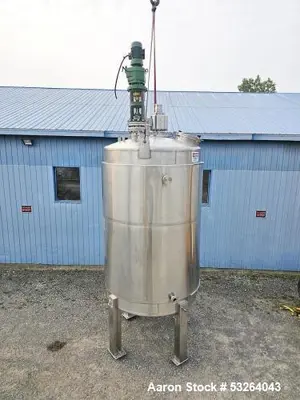 Used 2500 Gallon Superior Steel Jacketed Mixing Tank – Dual Turbine Agitation, 150 PSI Jacket (2017)