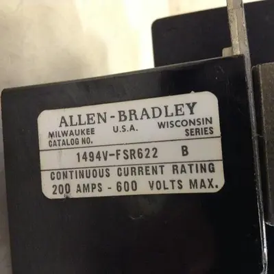 Used ALLEN BRADLEY 1494V-FSR622 SER B Fuses Michigan US | Ideal Machinery #1318535