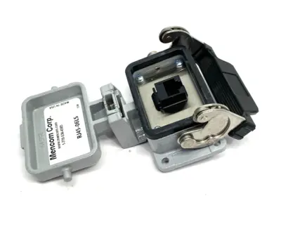 USED MENCOM PANEL INTERFACE CONNECTOR WITH, RJ45, IN A 06LS HOUSING