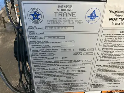 Used TRANE GHND012ADF1000D Miscellaneous MRO Ohio US | HGR 24 #1305025