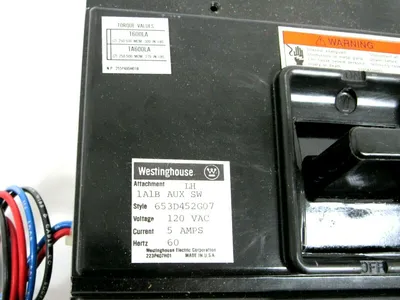 NEW WESTINGHOUSE 653D452G07 2606D91G14 AB DE-ION CIRCUIT BREAKER ABDEION 600A