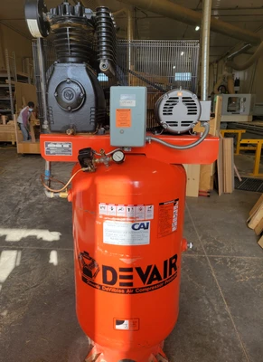 Used DEVAIR TAPV 5053 5 HP Tank Mounted Air Compressors Ontario CA | Aldan Woodworking Machinery #1252715