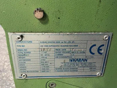 Used 2003 KABAN MAKINA SAN AD 1050 Glaze Applicator Ohio US | HGR 24 #1291939