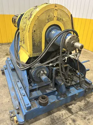 10,000 LB X 36” YODER MOTORIZED UNCOILER COIL REEL: STOCK #22950