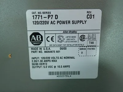 Used ALLEN BRADLEY 1771P7 PLC Power Supplies Ohio US | HGR 24 #879916