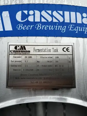 USED 2023 CASSMAN BREWING EQUIPMENT 15UNITANK