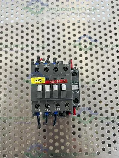 Used ABB A26-30-10 CONTACTOR  W/ ABB CAL5-11 AUX CONTACT BLOCK Electronics & Components | Equipment Lab #486185