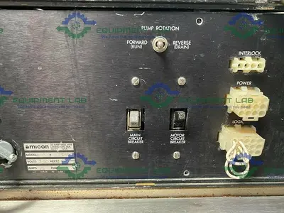 USED TANGENTIAL FLOW FILTRATION SKID W/ WAUKESHA 018-UL PUMP & GE MAXCELL CARTRIDGE