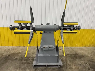 2500 LBS X 12" COOPER WEYMOUTH DOUBLE END PULL-OFF COIL REEL UNCOILER: STOCK #22618
