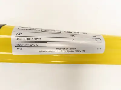 A-B 440L-P4K1120YD Guardshield Safety Light Curtain Transmitter/Receiver Set