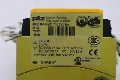 PILZ PNOZ X9P - SAFETY RELAY - 24VDC 7 N/O, 2 N/C, 2 SO - 5.5W STOCK H1435