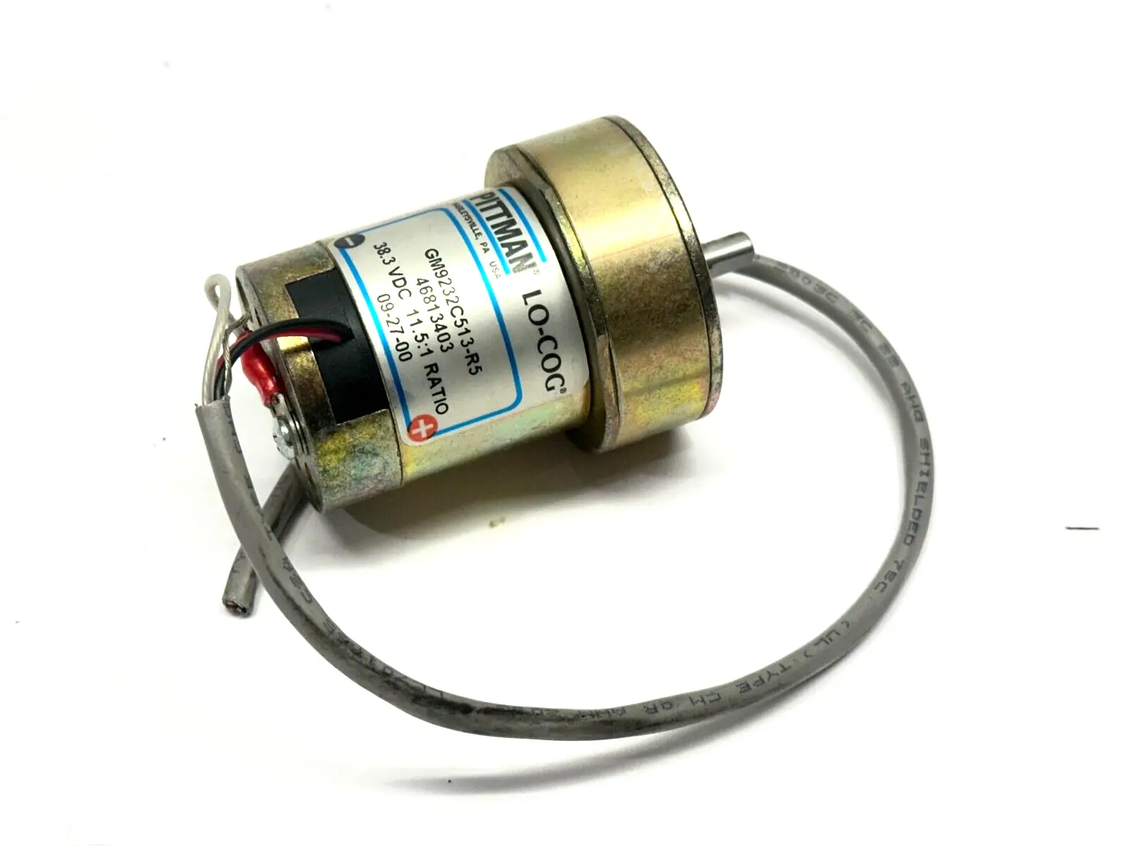 GM9232C513-R5 | Pittman  Lo-Cog Gearmotor 11.5:1 Ratio 38.3VDC 46813403 - Used