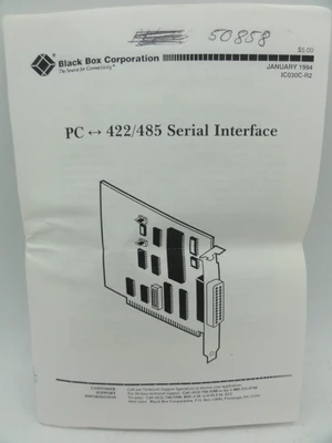 USED BLACK BOX CORPORATION PC 422/485